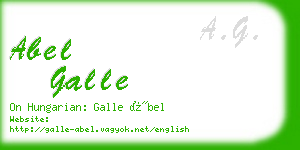 abel galle business card